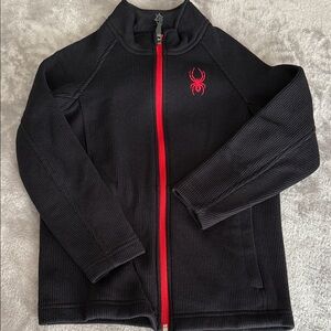 Spyder Kids Black Jacket with Red Zipper